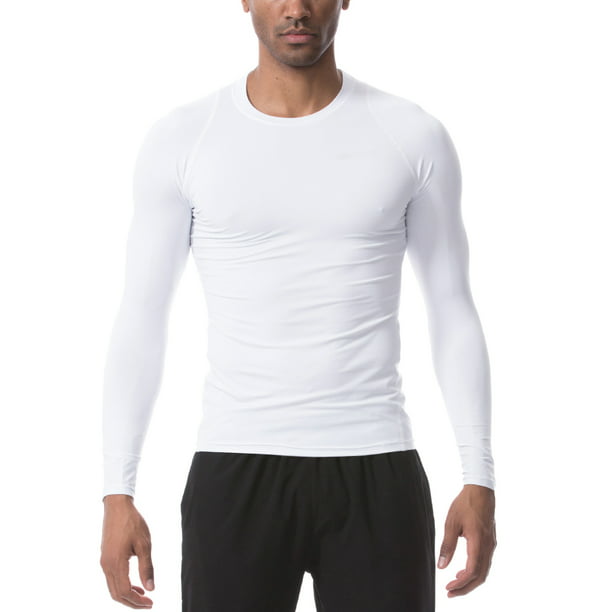 Men's Compression Shirt Quick-dry Workout Sports Jersey Athletic Tee Long Sleeve